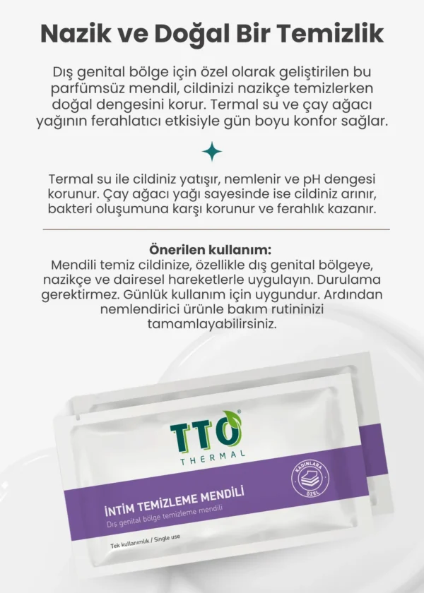 TTO Thermal İntim Mendil 12 Adet - Görsel 3