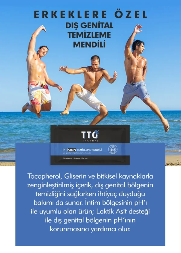 TTO THERMAL İntiMEN Temizleme Mendili 12 Adet - Görsel 3