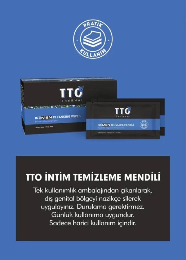 TTO THERMAL İntiMEN Temizleme Mendili 12 Adet - Görsel 4
