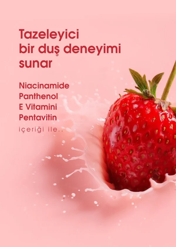 TTO Clinic Duş Jeli - Çilek Tazeliği 500 ML - Görsel 3