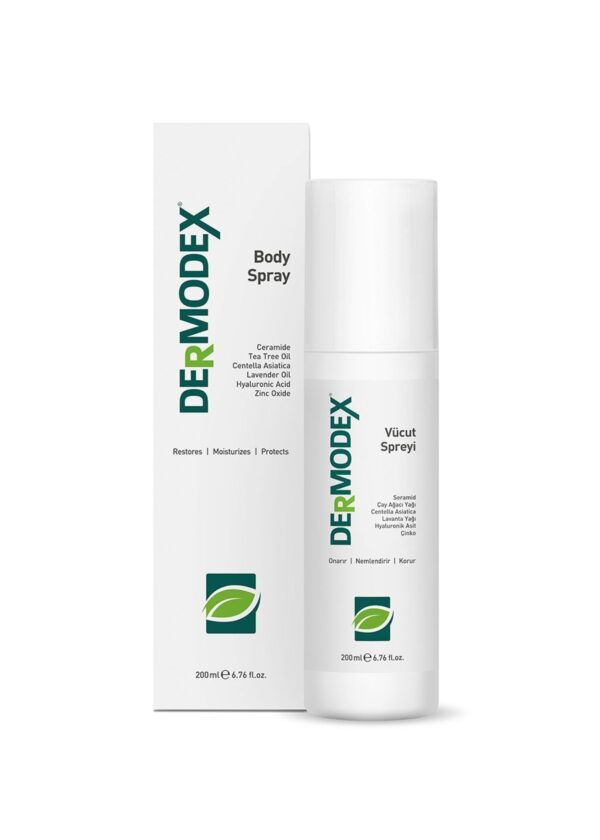 Kene & Sinek Savar Dermodex Vücut Spreyi 200ml Akne, Uyuz, Mantar, Bit ( Çay Ağacı Yağı, Salisilik Asit, Centelle ) - Görsel 3